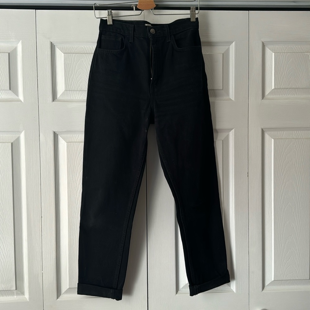 High Waisted American Apparel Black Denim Jeans